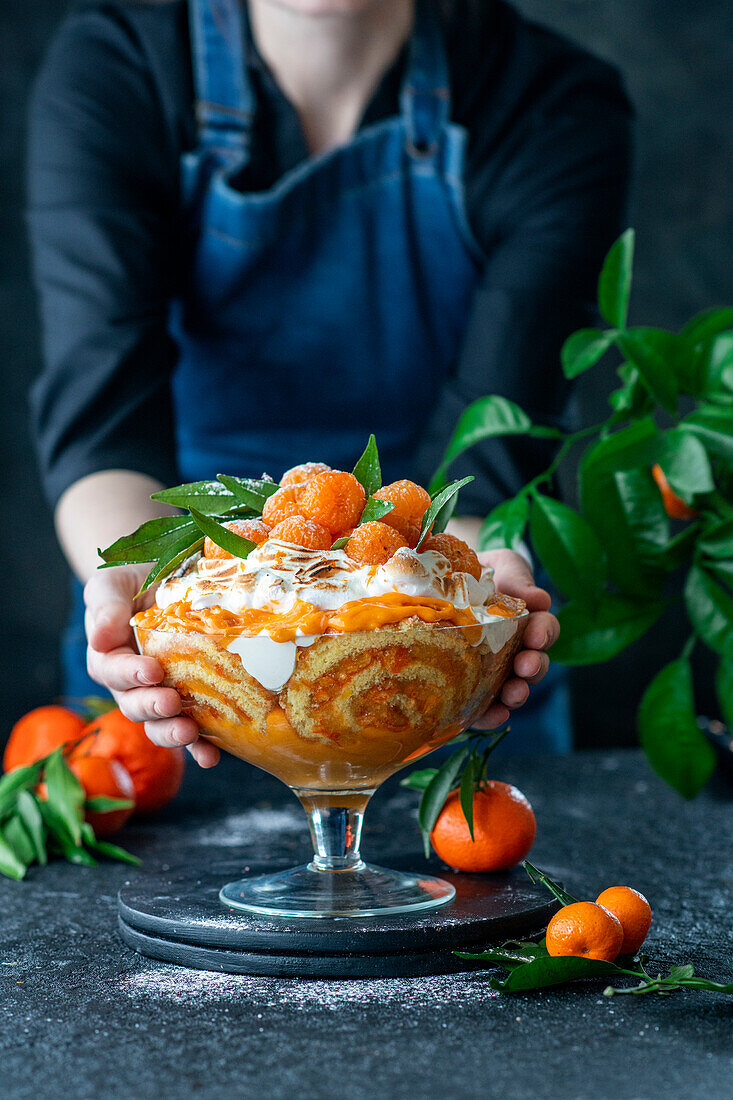 Clementine trifle
