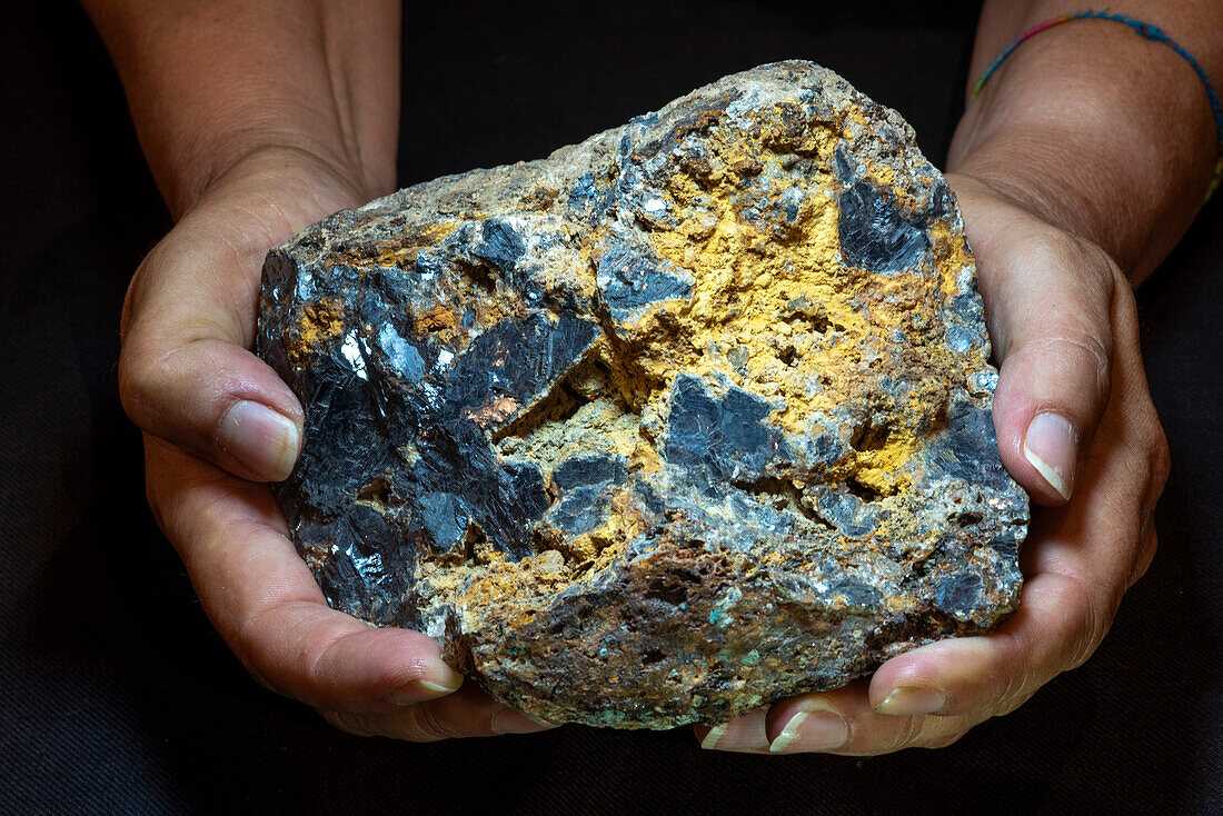Lead and silver ore from ancient mines