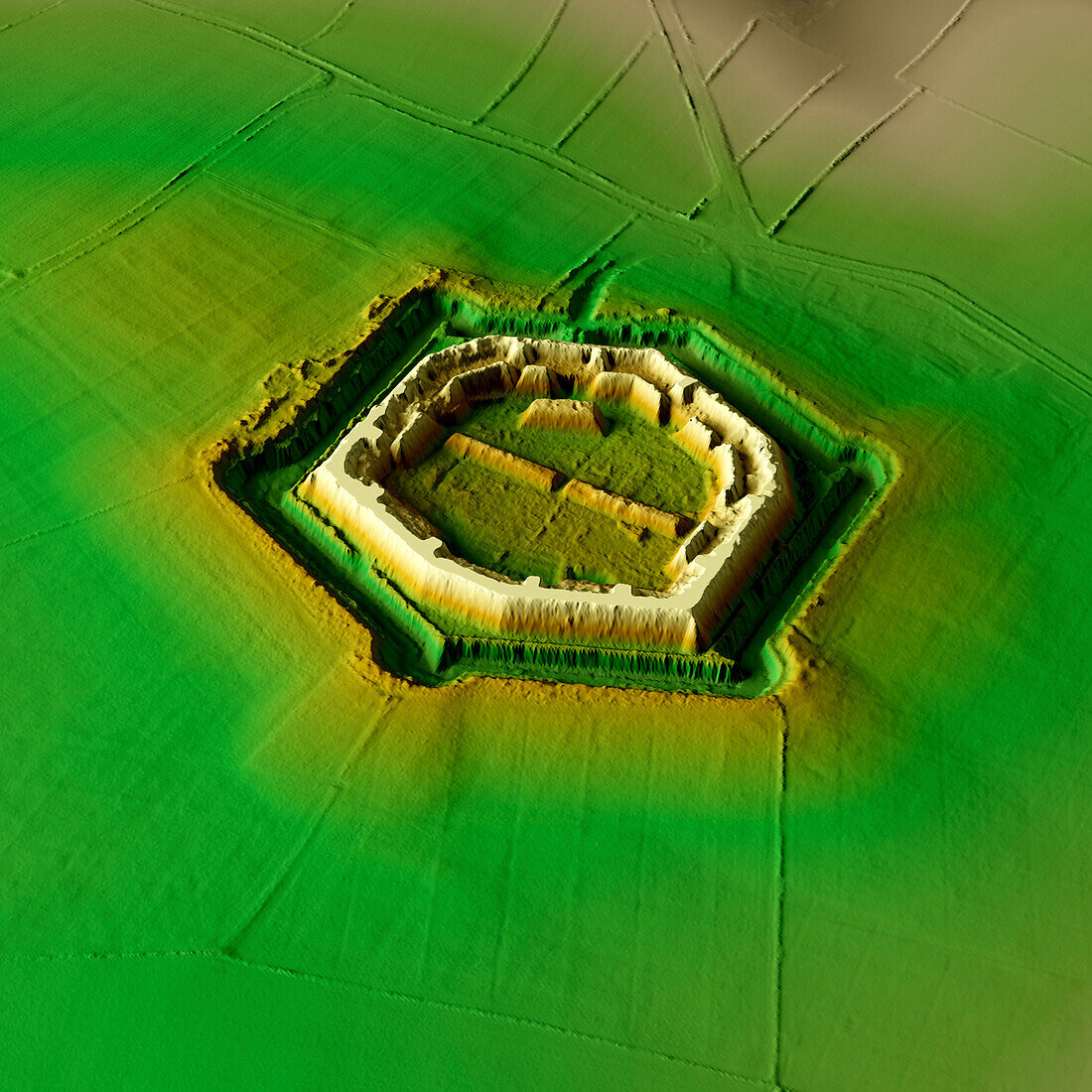 Scoveston Fort, Wales, 3D LiDAR scan
