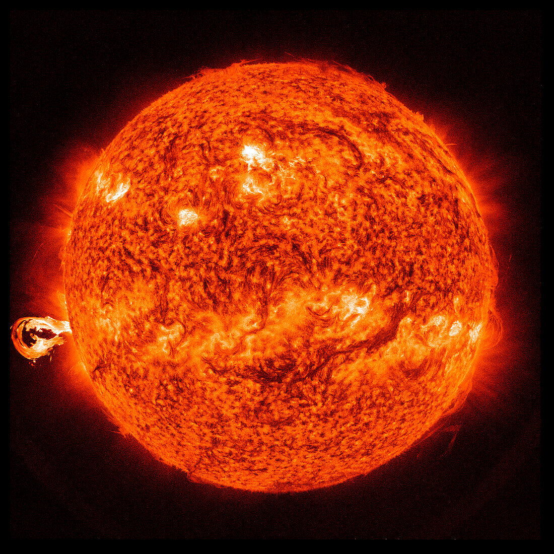 Eruption of solar material, SDO image