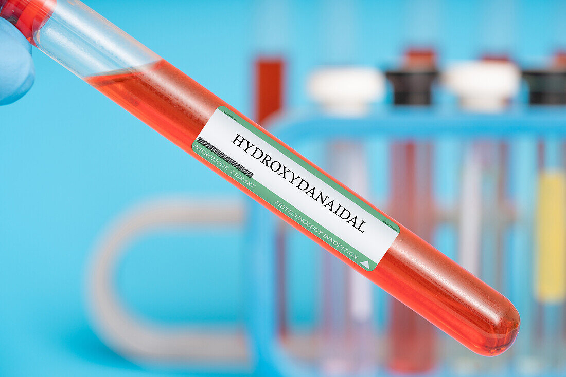 Hydroxydanaidal pheromone, conceptual image