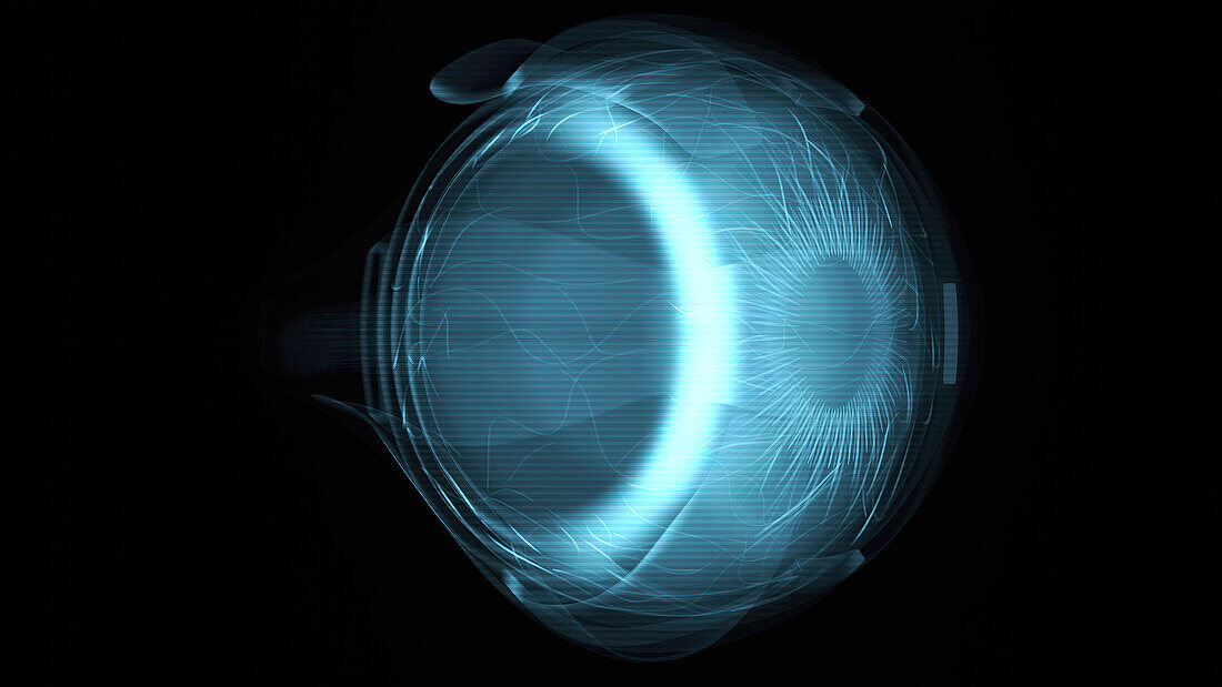 Eye scan, conceptual illustration