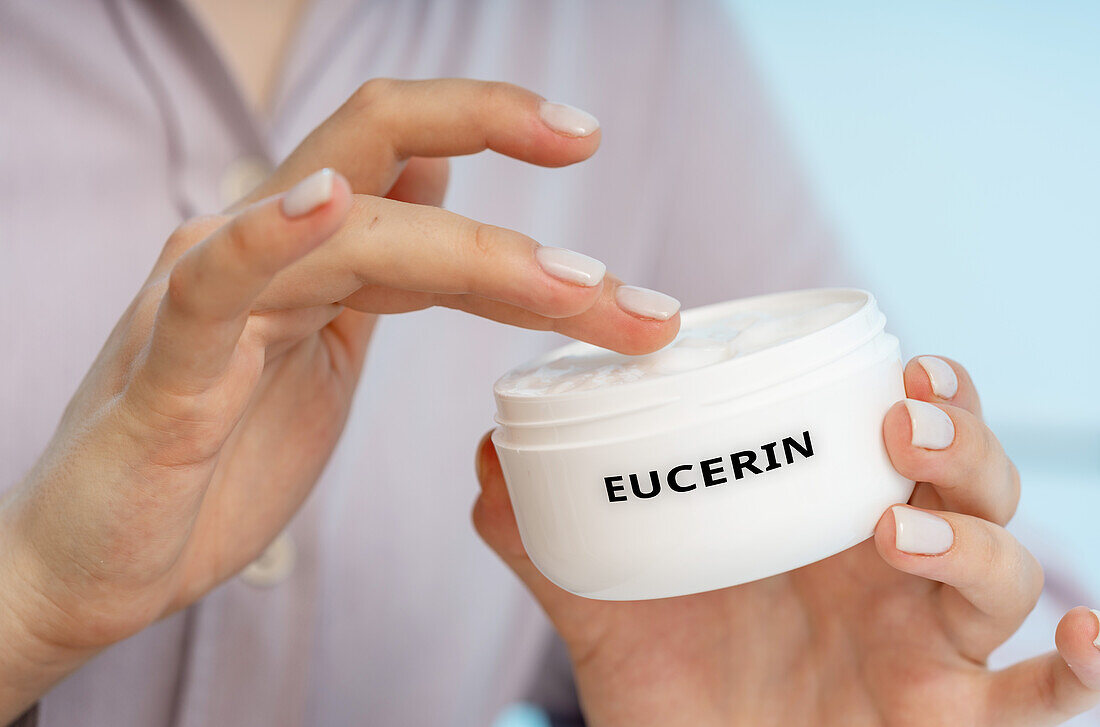 Eucerin medical cream, conceptual image
