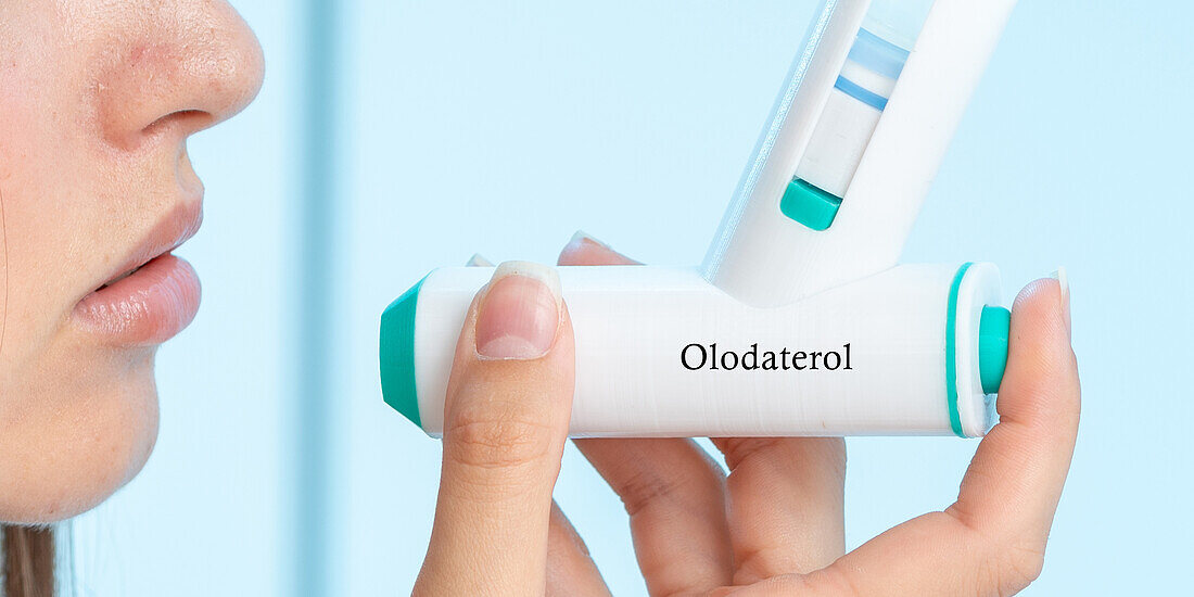 Olodaterol medical inhaler, conceptual image