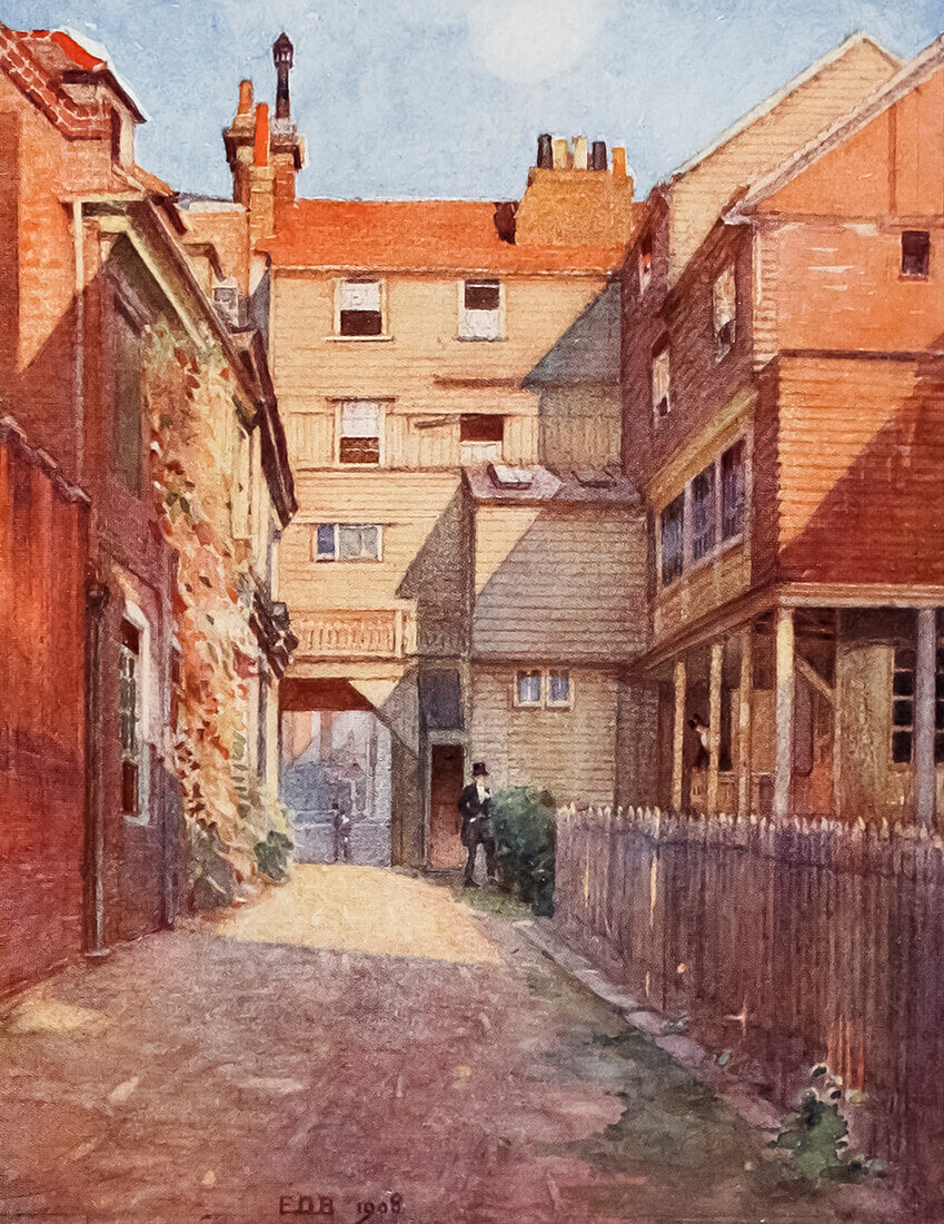 Old Christopher Yard, Eton, UK, illustration