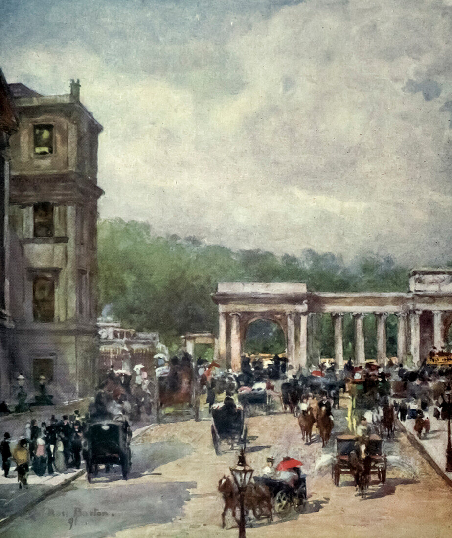 The Crossing, Hyde Park Corner, London, UK, illustration