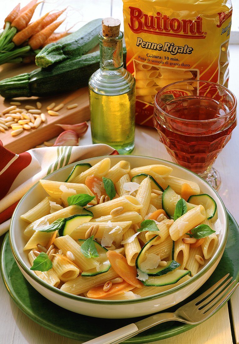 Penne all Ortolana (Penne, greengrocer style)