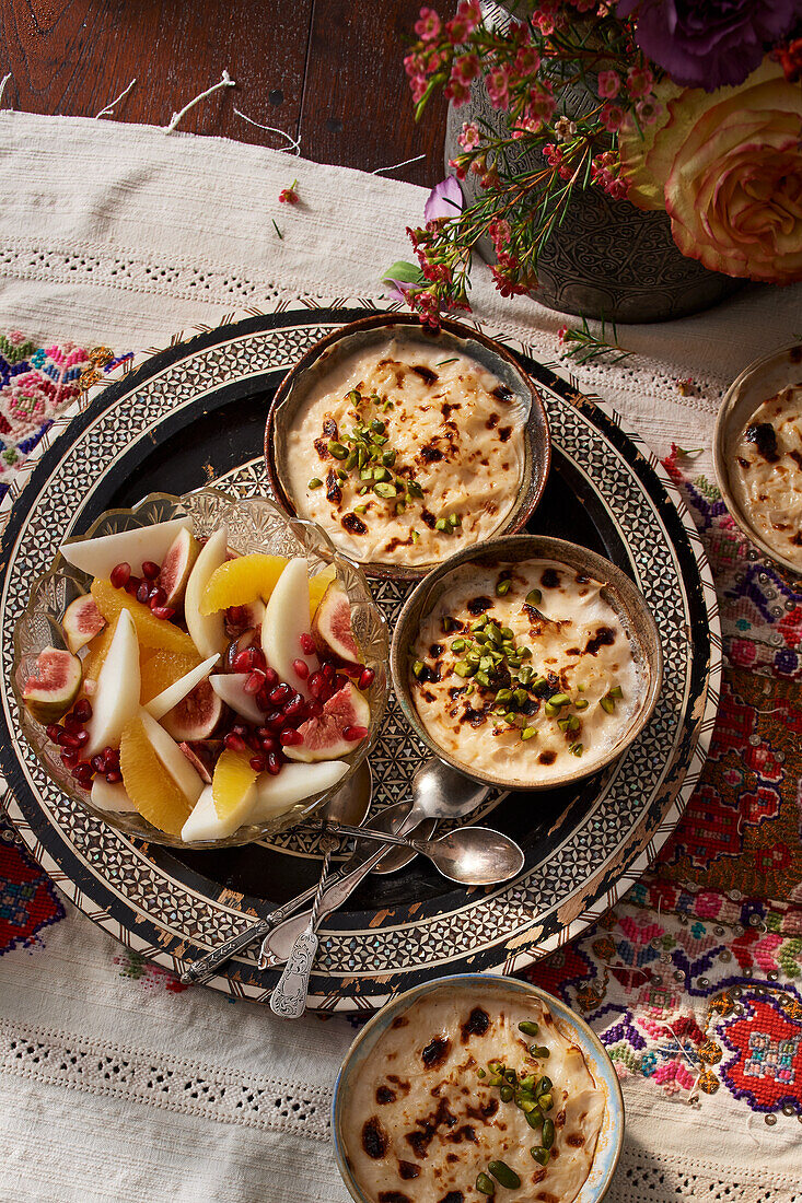 Turkish rice pudding