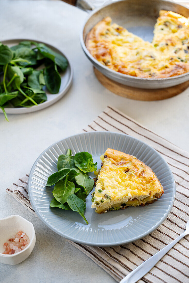 Frittata mit Spinat