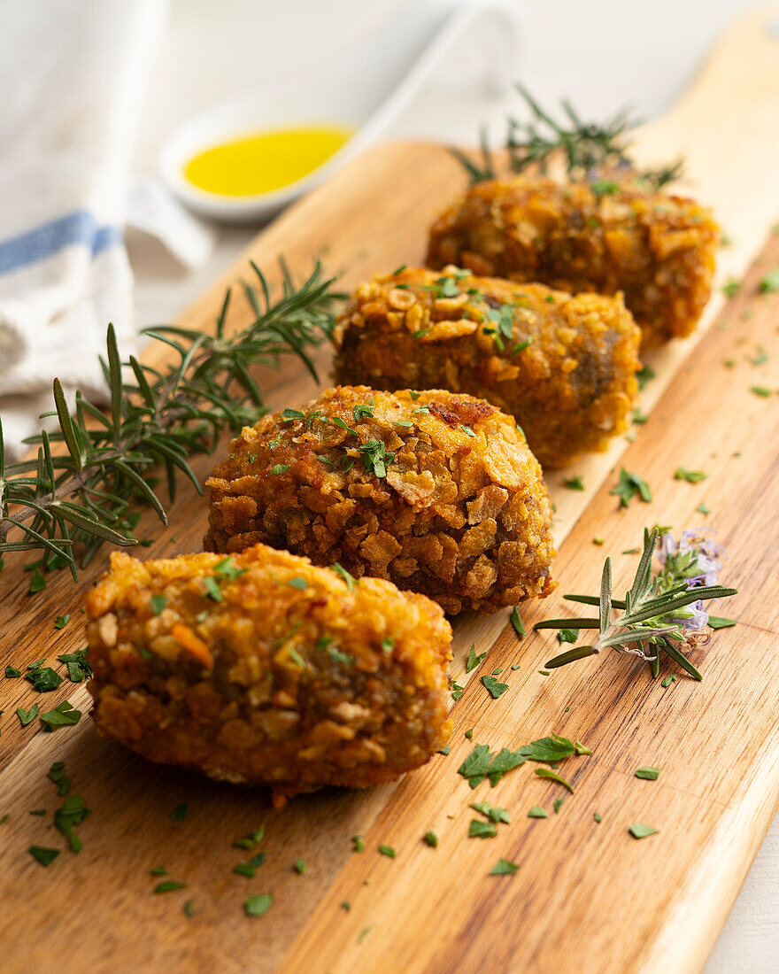 Spanish croquettes with herbs