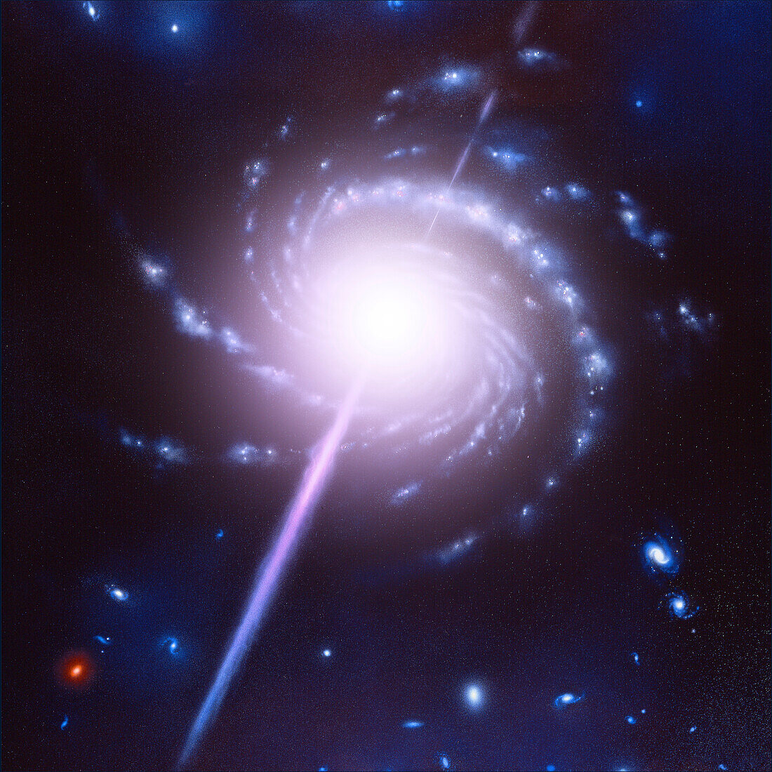 Active galactic nucleus, illustration