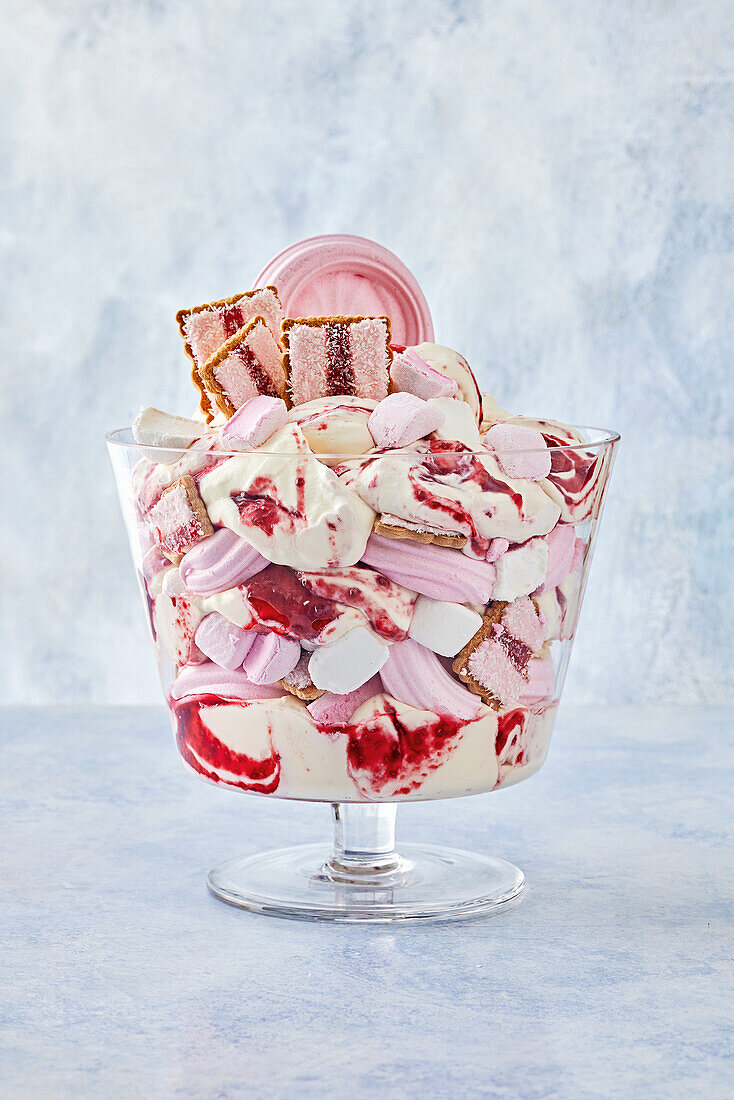 Eton Mess with raspberries