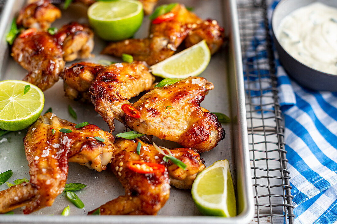 Spicy lemon chicken wings