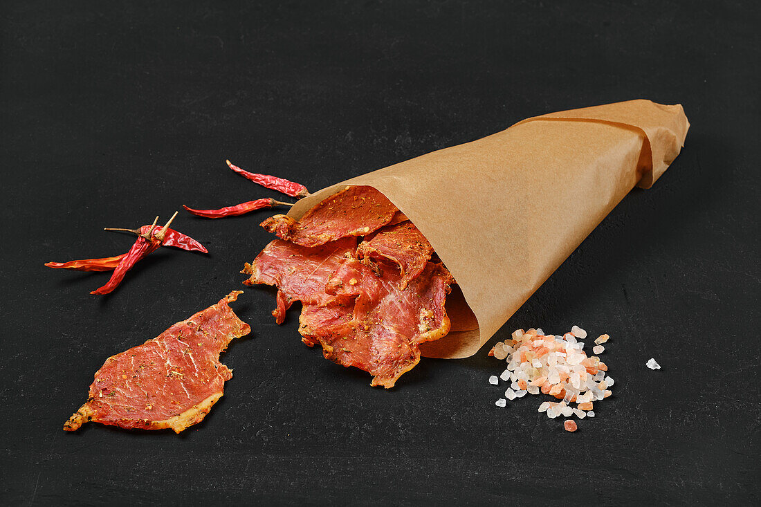 Getrocknetes Schweinefleisch-Jerky