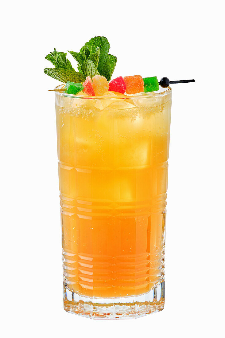 Mango-Passionsfrucht-Limonade mit Minze