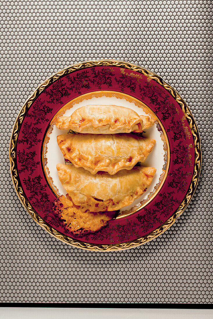 Cheese and onion pasties