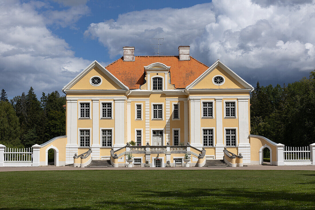 Baroque manor house from the 18th century in Palmse, Lahemaa, Estonia