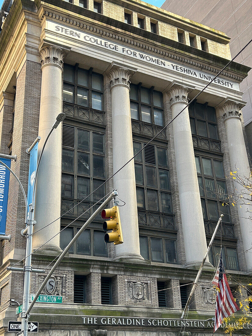 Stern College for Women, Yeshiva University, building exterior, New York City, New York, USA