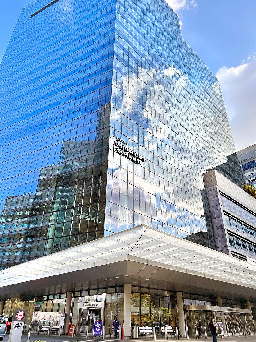 Kimmel entrance, Helen L. and Martin S. Kimmel Pavilion, NYU Langone Health, New York City, New York, USA