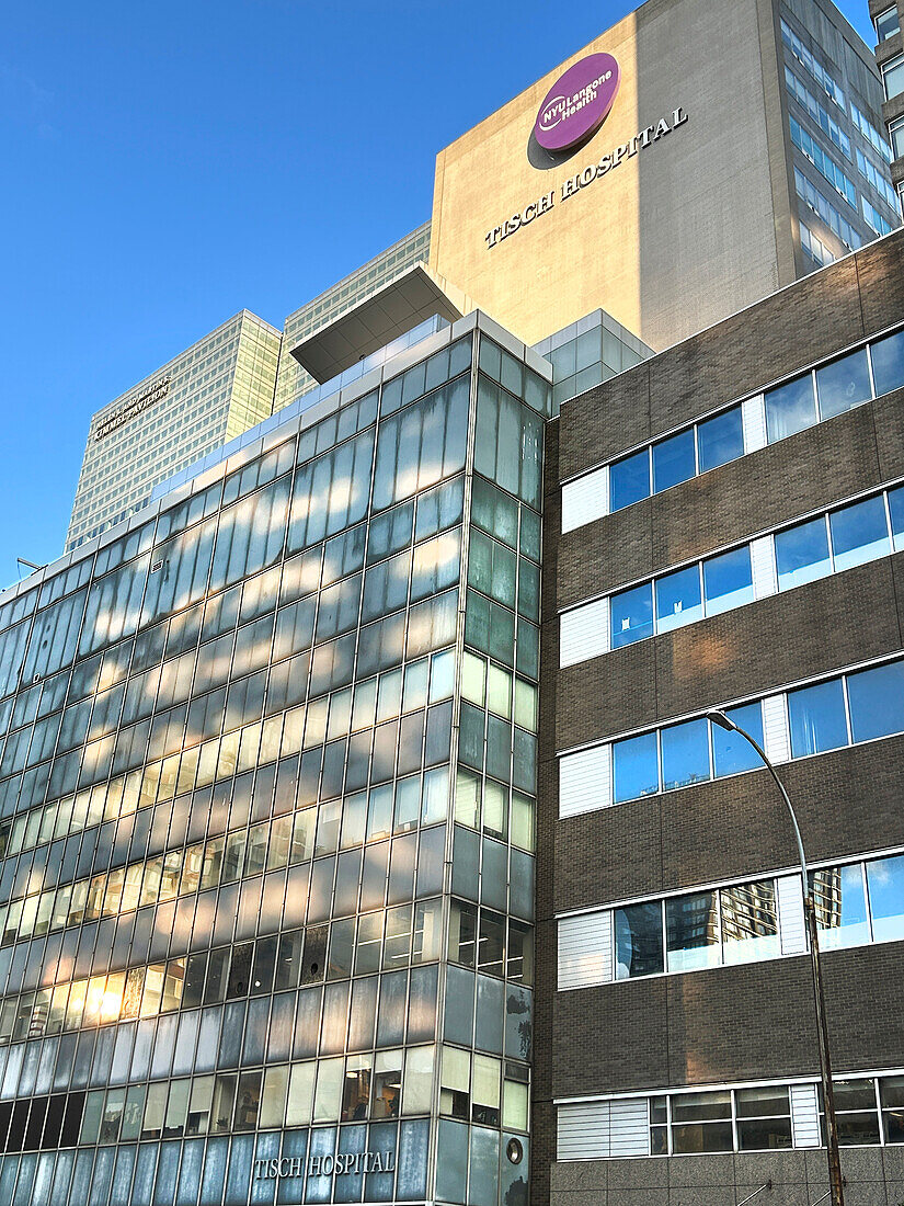 Tisch Hospital, NYU Langone Health, Gebäude außen, New York City, New York, USA