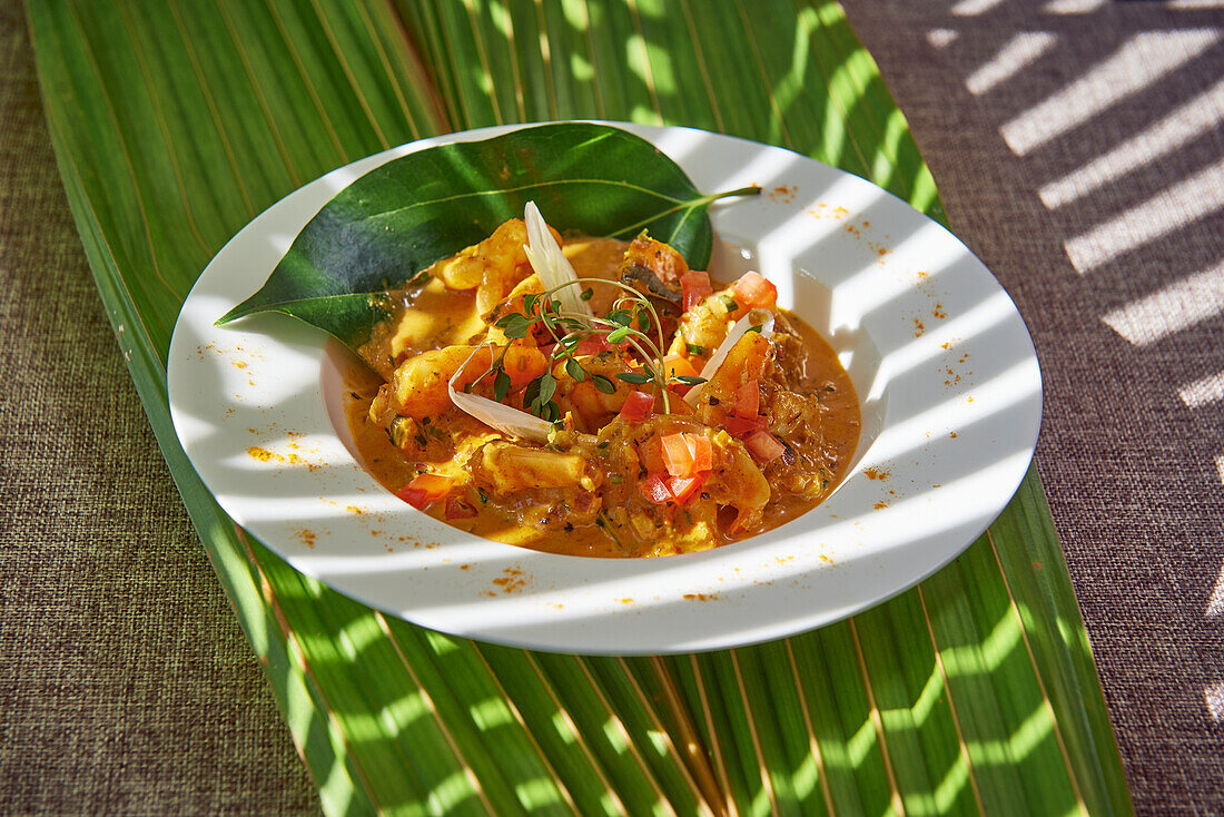 Shrimp curry from the Seychelles