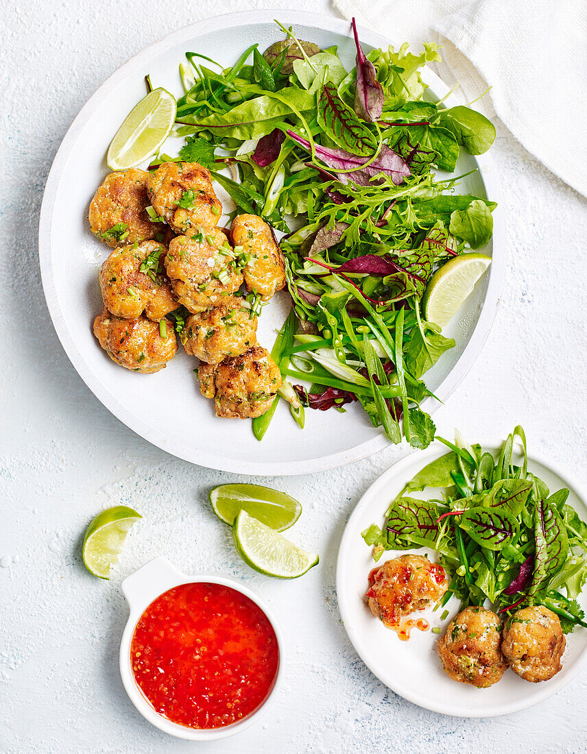 Red curry fish cakes