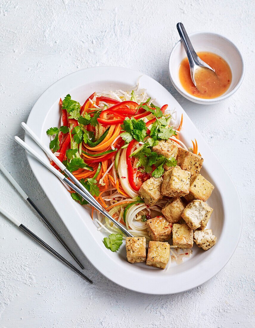 Tofu mit Salz und Pfeffer