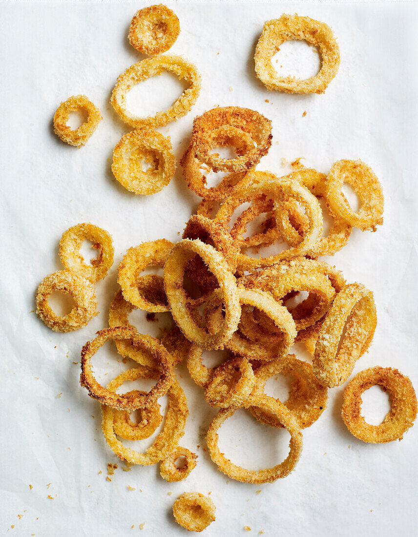 Air fried onion rings