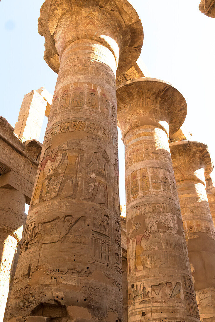 Karnak Temple. Dedicated to Amun, Mut and Khonsu. Luxor, Egypt.