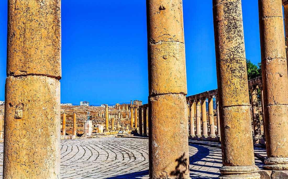 Ancient Roman City, Jerash, Jordan. Came to power 300 BC to 600 AD.