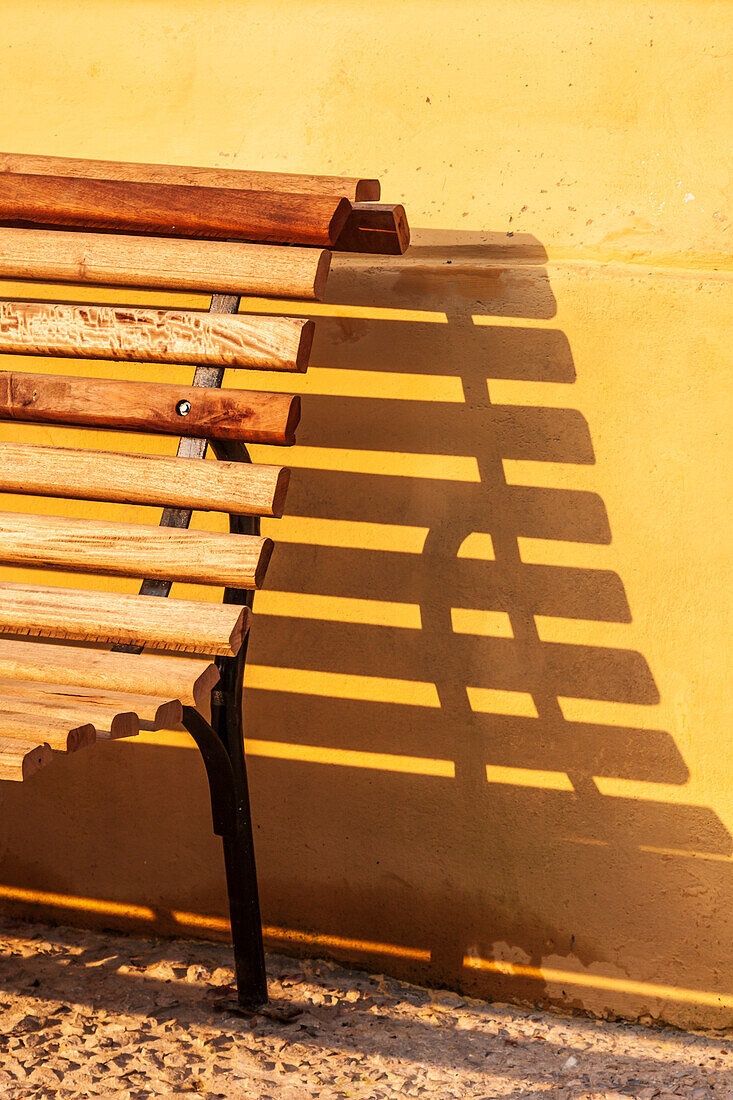 Bench and shadow.
