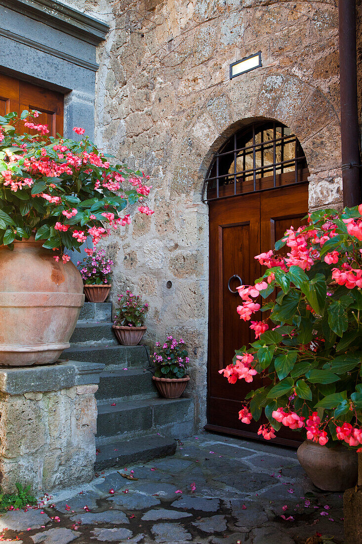 Italien, Toskana. In und um die mittelalterliche Hügelstadt Civita di Bagnoregio.