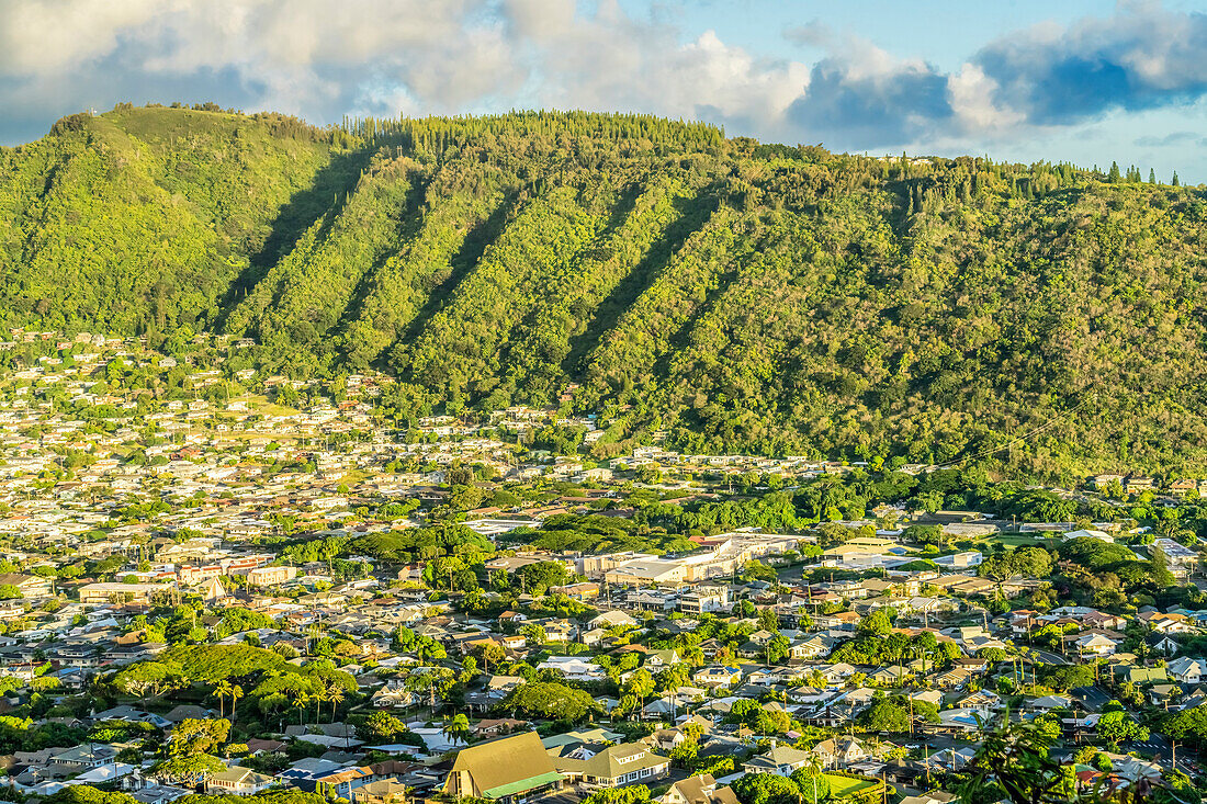 Häuser im Manoa Valley, Honolulu, Hawaii.