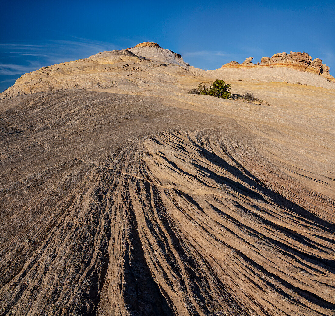 USA, Utah. Sandsteinformation und Kreuzschichten, Canyonlands National Park, Island in the Sky.