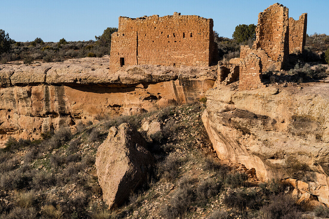 USA, Utah. Hovenweep Castle, Hovenweep National Monument.