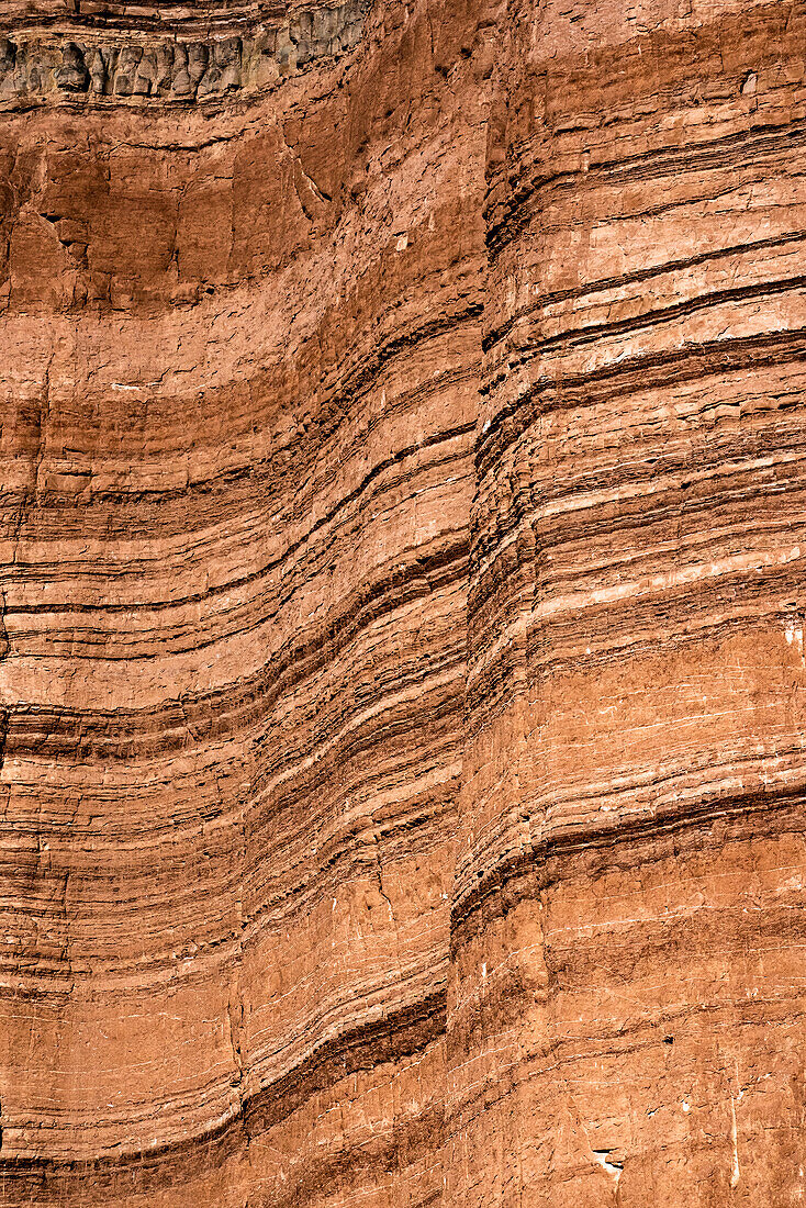 USA, Utah. Sedimentschichten, Sandstein, Cathedral Valley, Capitol Reef National Park