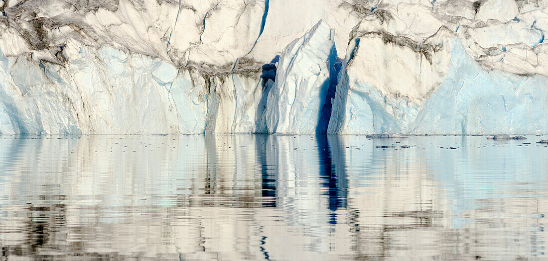 Glacier in the Sermiligaaq Fjord, Ammassalik, Danish Territory.