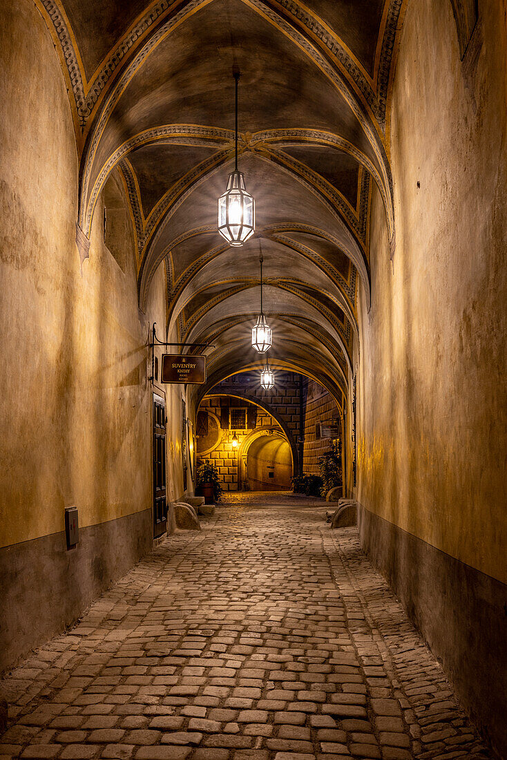 Hallway at Cesky Krumlov Castle in the Czech Republic