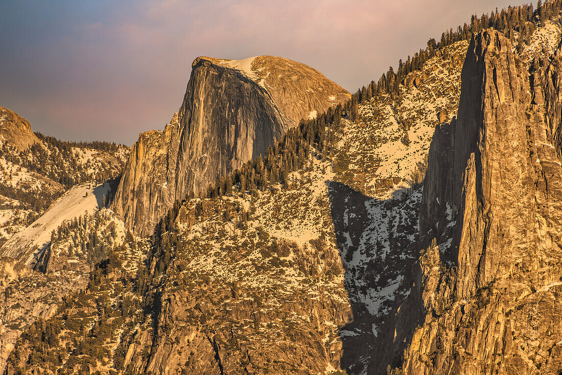 Half Dome from Tunnel Outlook, Yosemite, California.