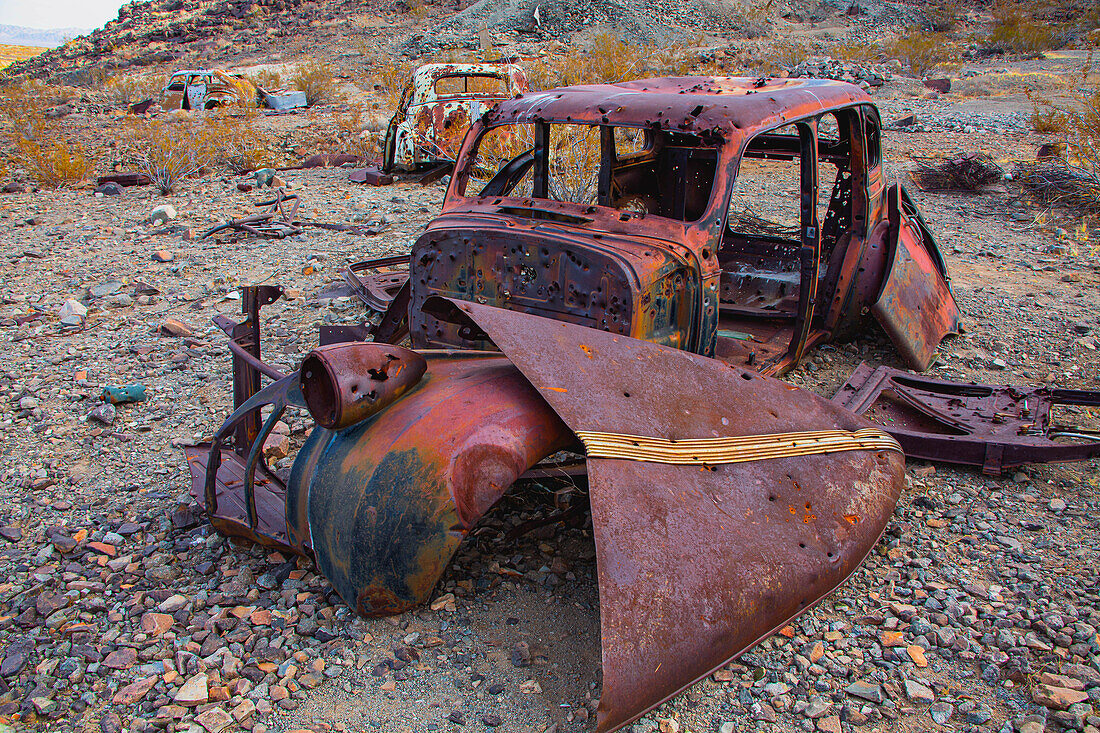 Brooklyn Mine Road, Old Dale Bergbaurevier, Mojave-Wüste, Kalifornien