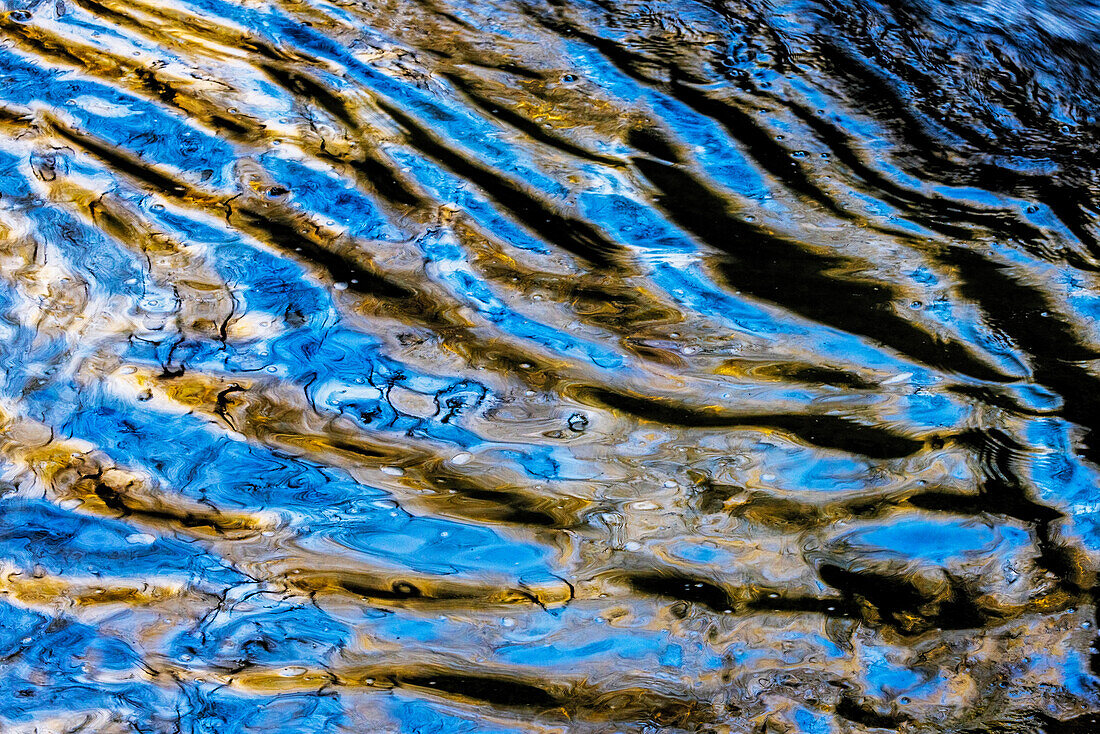 Reflections in LaSalle Canyon Creek In Starved Rock State Park, Illinois, USA