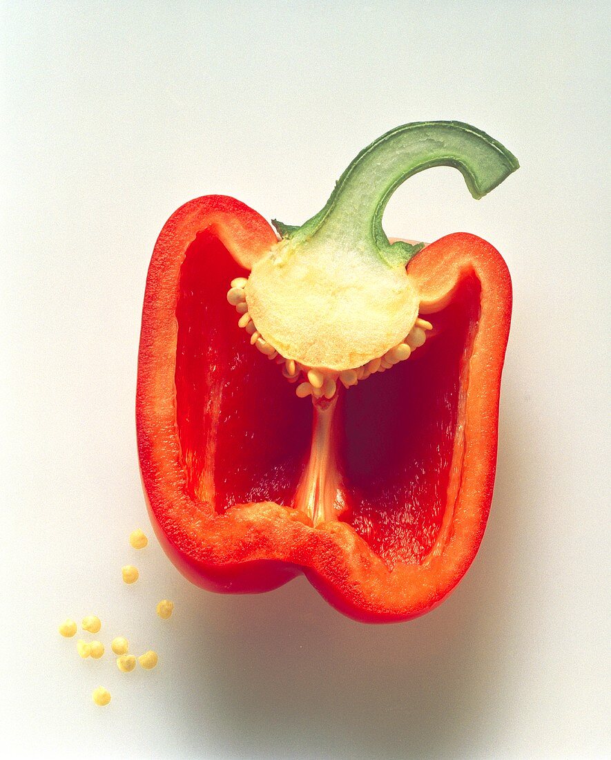 Half of a Red Bell Pepper