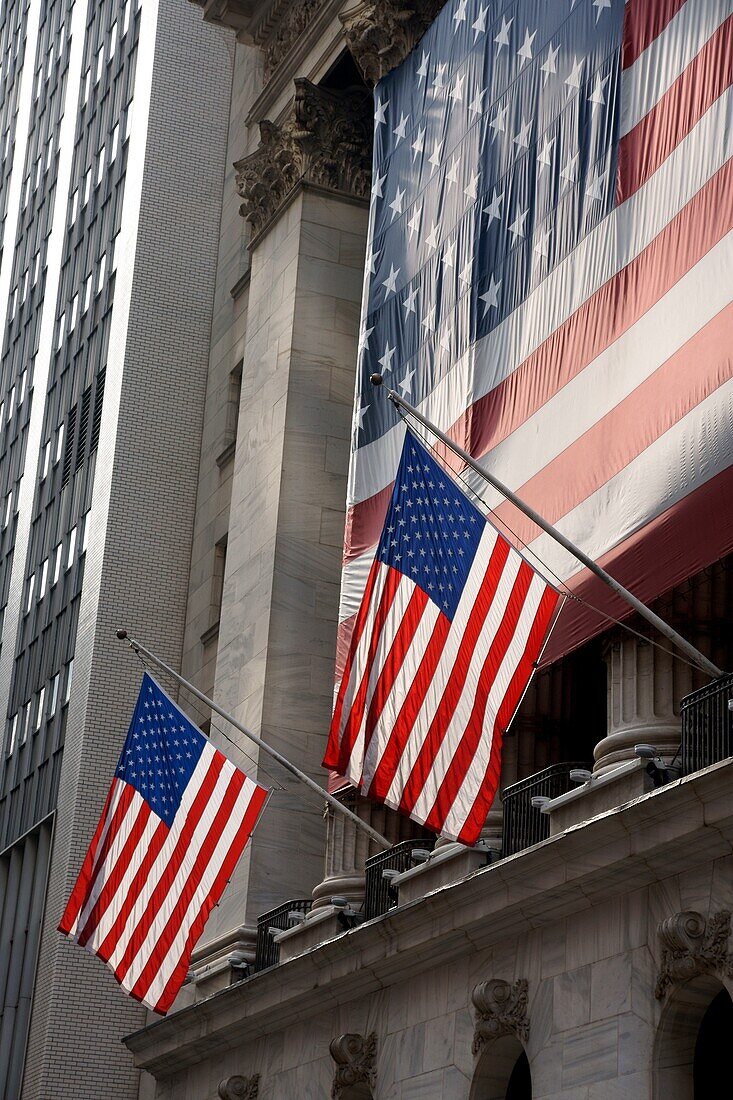New York Stock Exchange On Wall Street