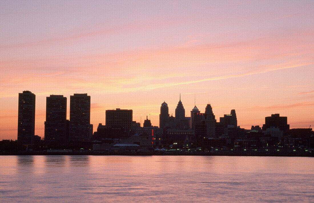 Cityscape At Sunset