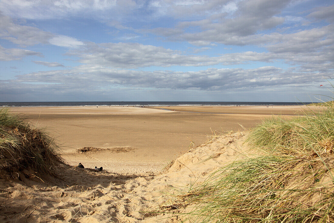 UK, England, Holkham Beach; Norfolk, Low tide