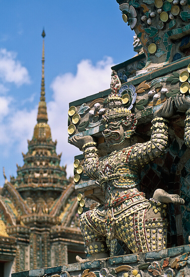 Wat Arun Ceramic Detail On Prang