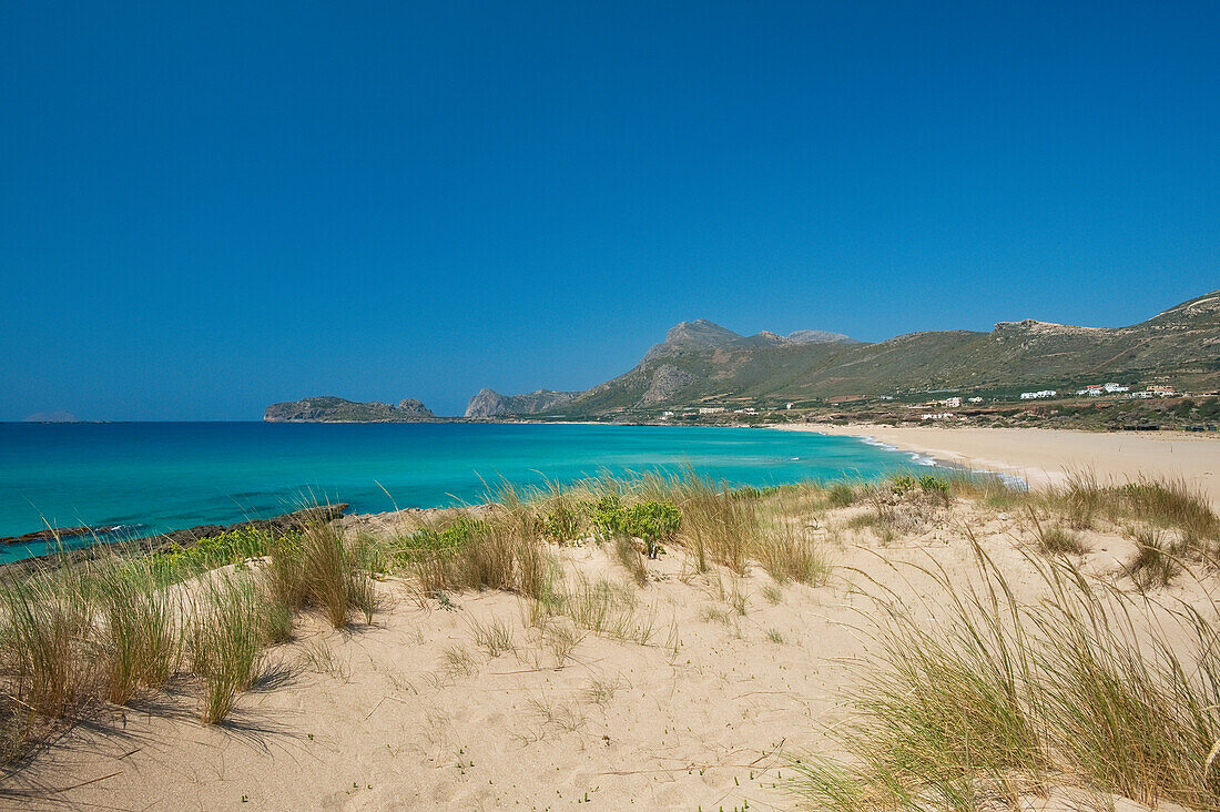Greece, Crete, Crete; Falassarna, Sand Dunes at Falassarna Beach
