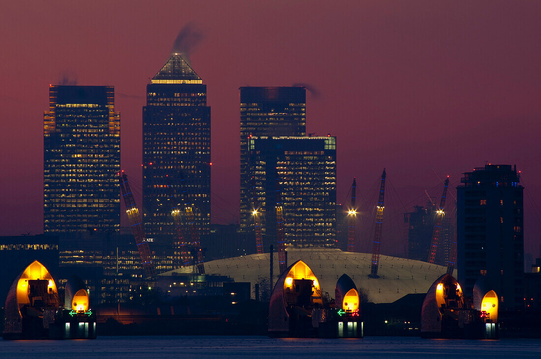 Canary Wharf Central Business District, London, Uk