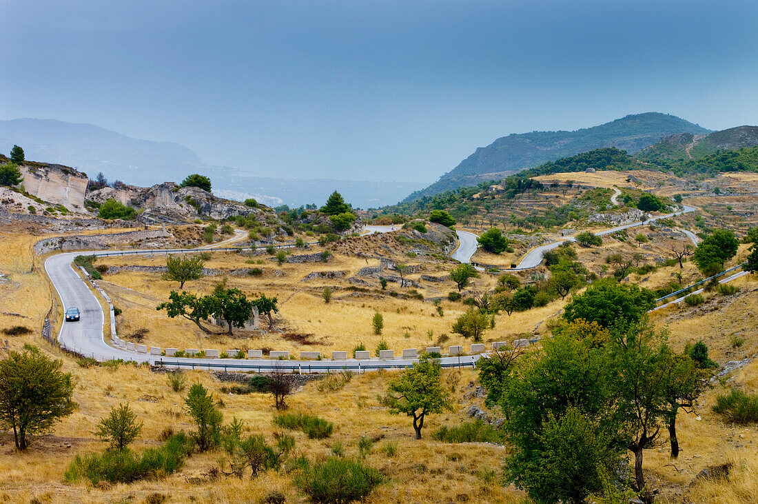 Gargano Straße, Apulien, Italien