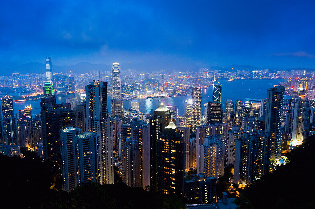 Victoria Peak, Hongkong-Insel, China, Asien.